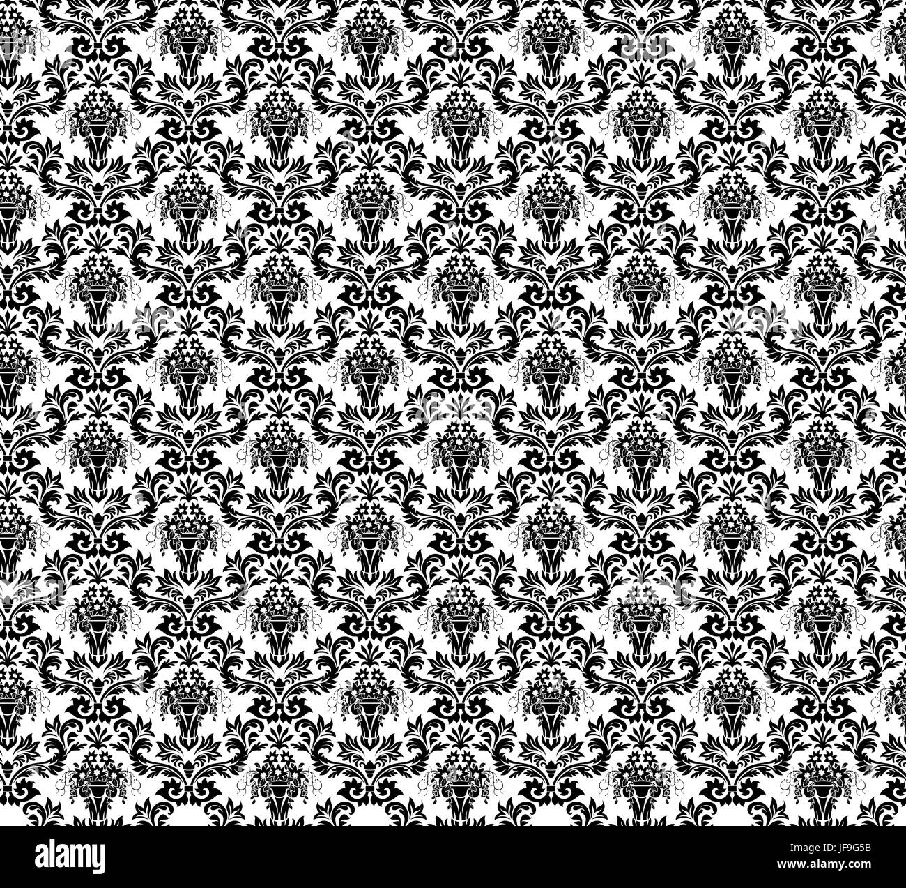 Damask seamless pattern Stock Vector Image & Art Alamy