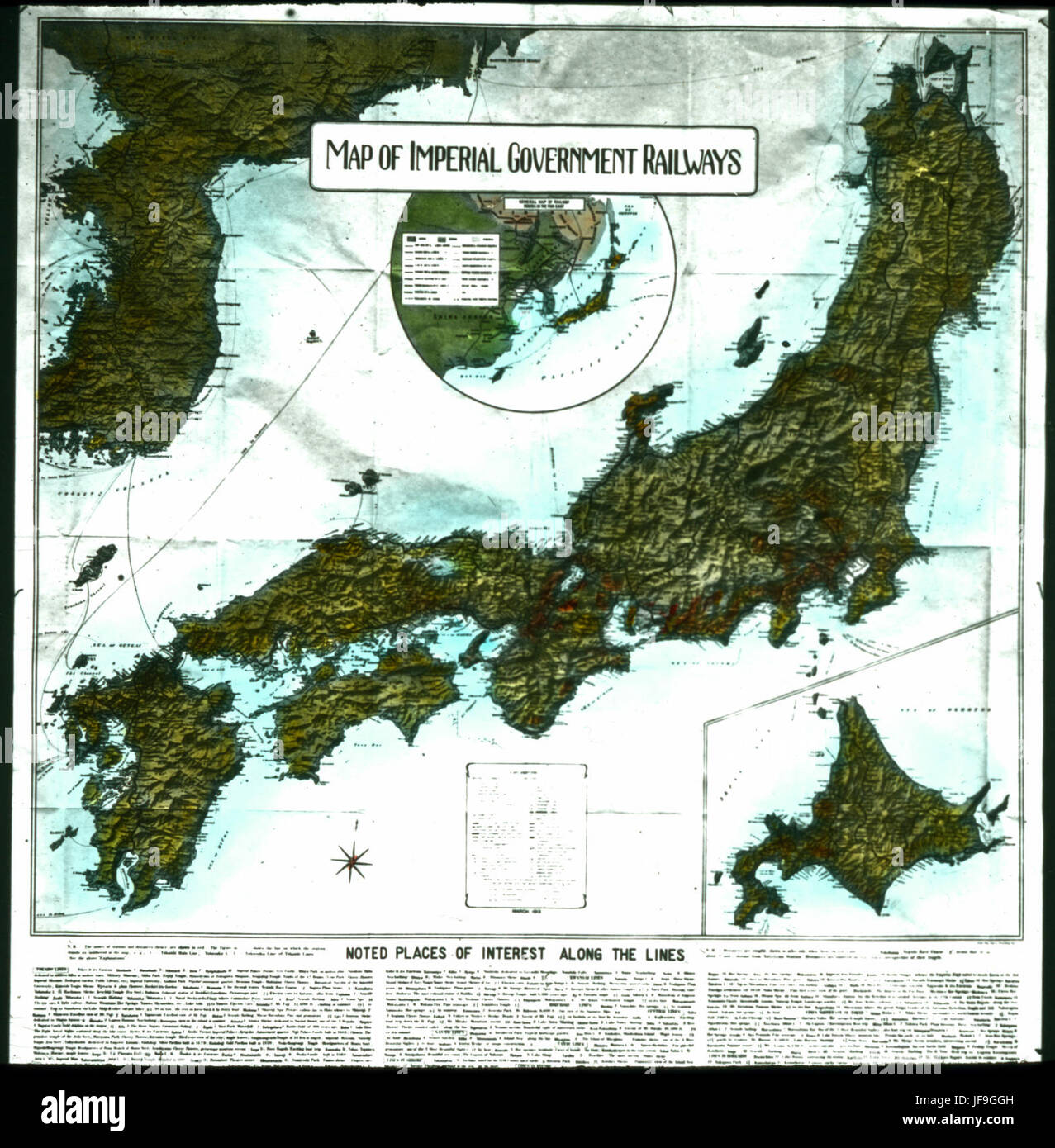 Map of Imperial Government Railways 19762156030 o Stock Photo