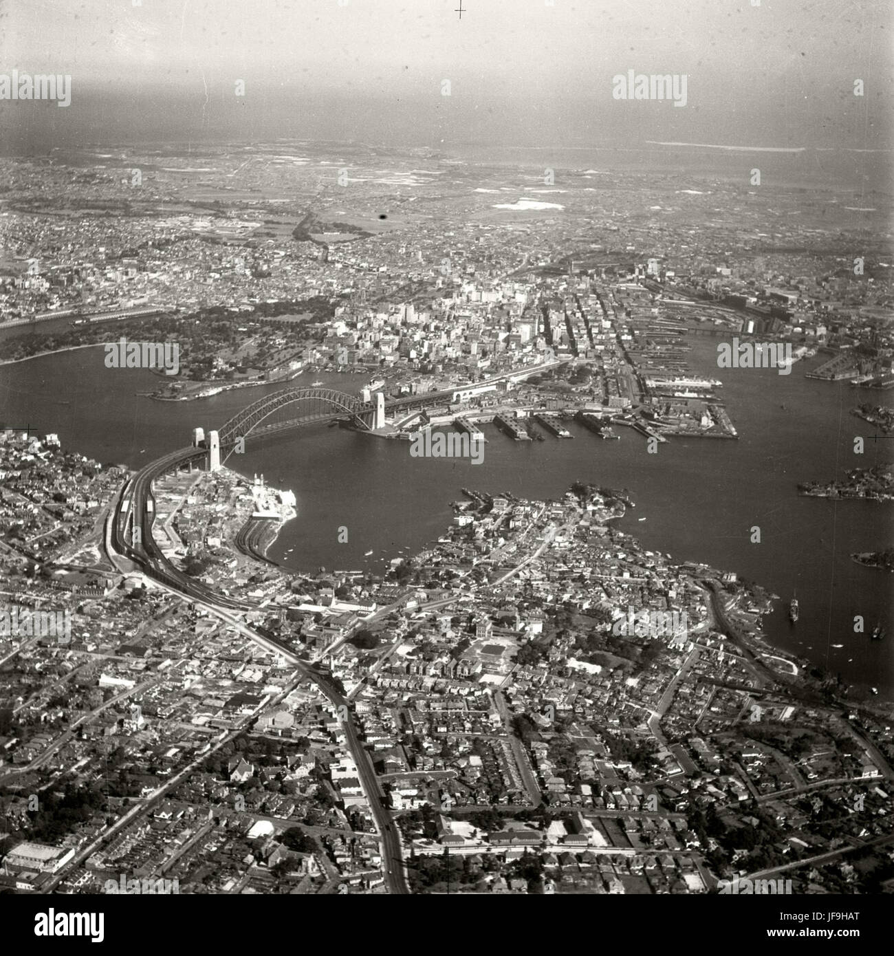 North Sydney - Harbour Bridge - 1937 30129798666 o Stock Photo
