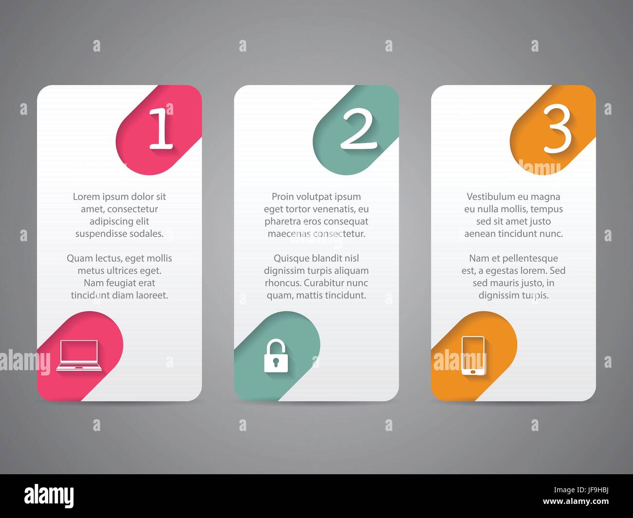 Infographic tags with cool icons and numbers Stock Vector Image & Art ...