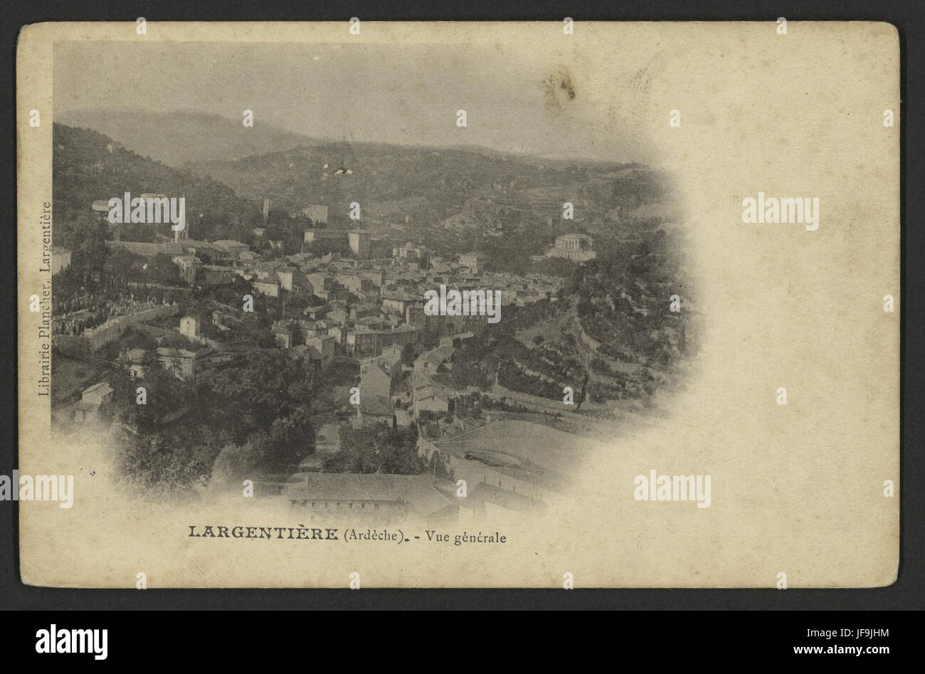 General View of Largentière, Ardèche - A Vintage French Village ...