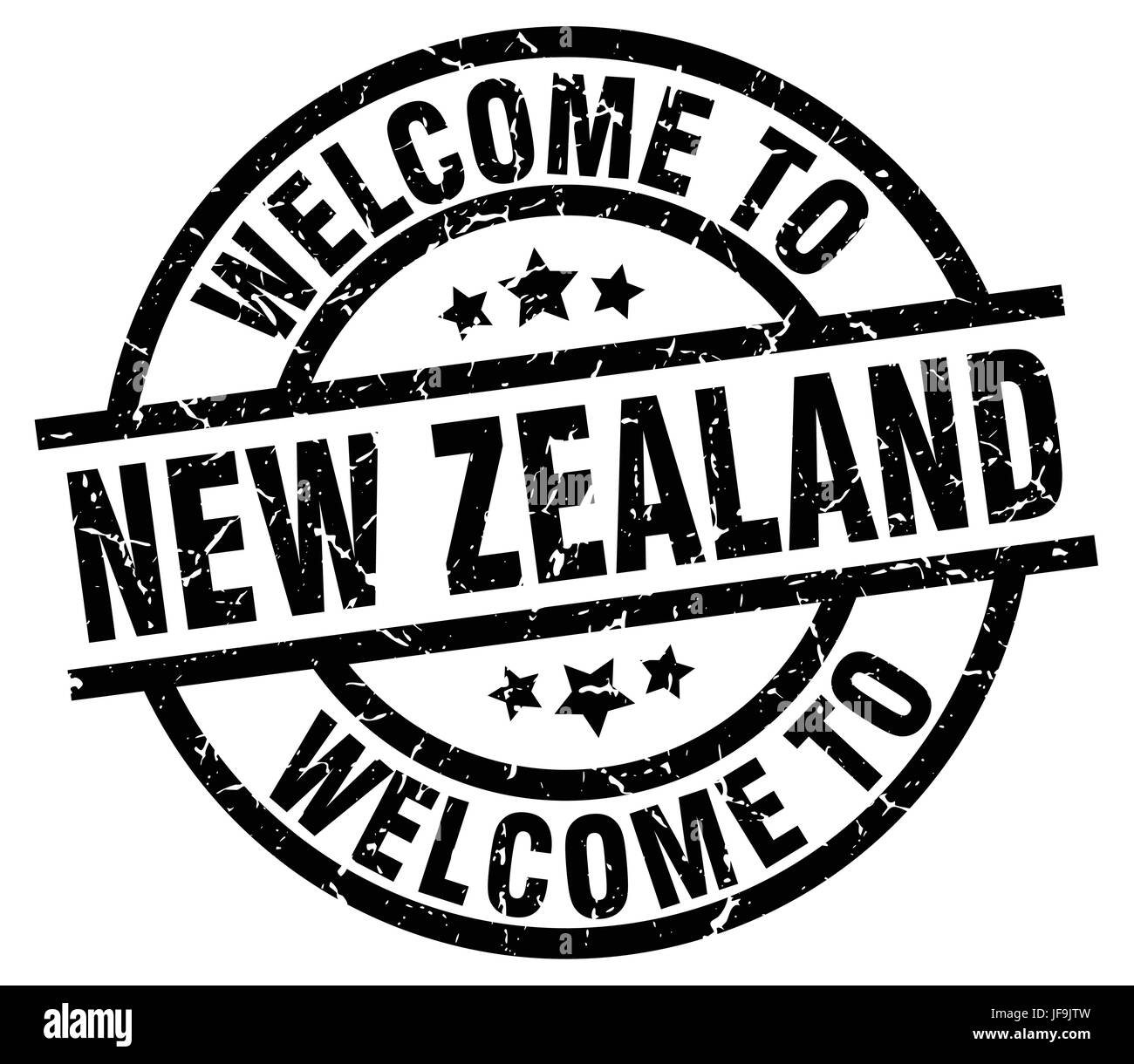 to New Zealand black stamp Stock Vector Image & Art Alamy