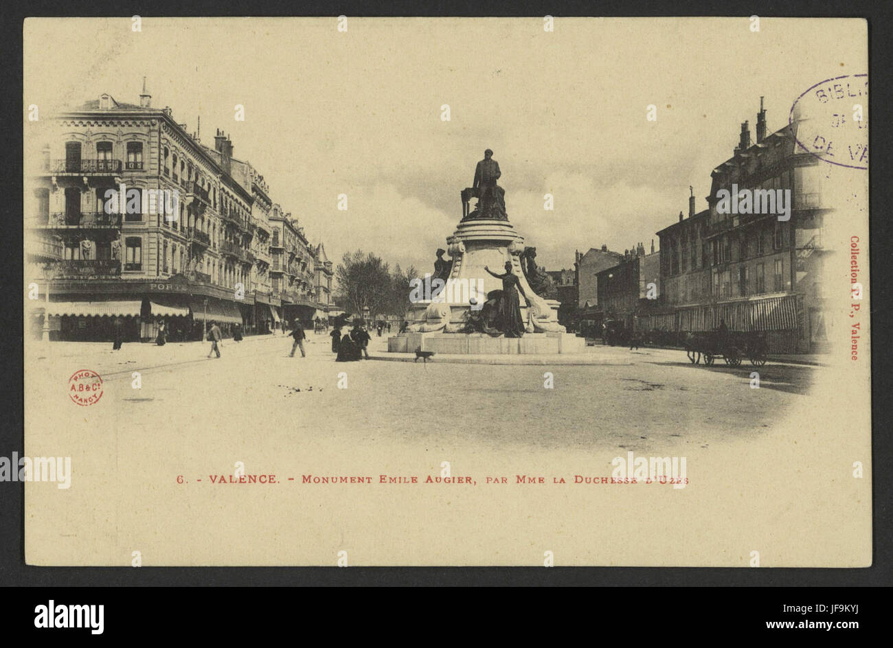Valence - Monument Émile Augier, par Mme la Duchesse d'Uzès 34440139241 o Stock Photo