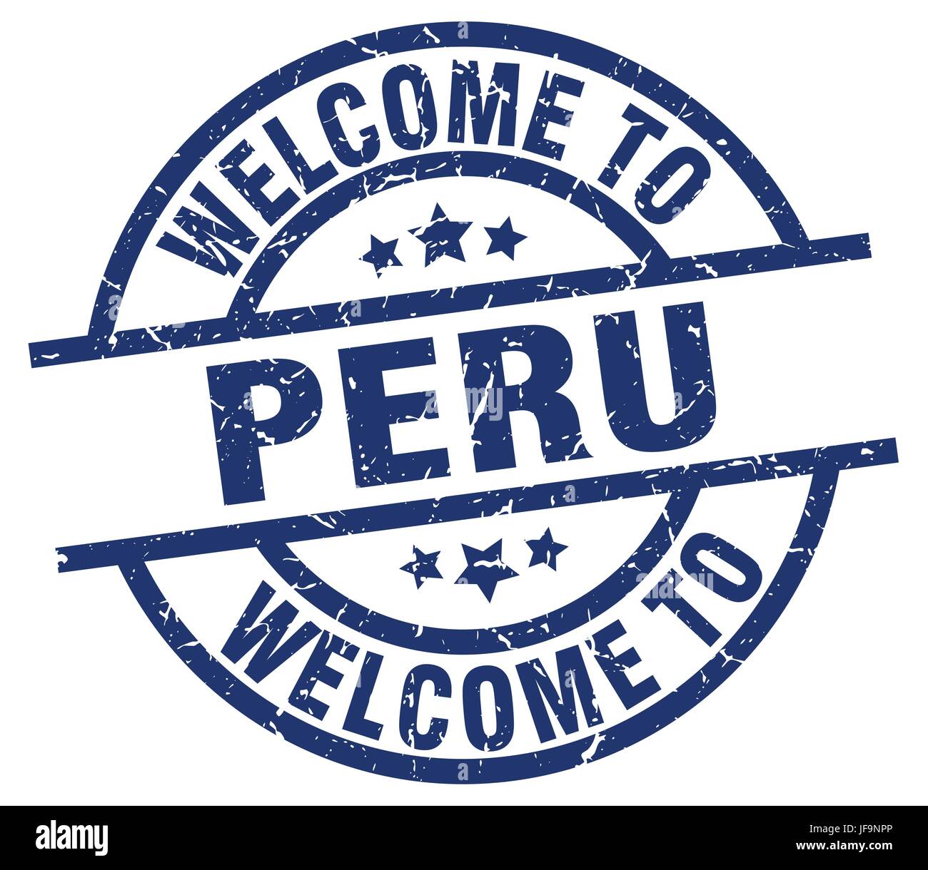 welcome to Peru blue stamp Stock Vector Image & Art - Alamy