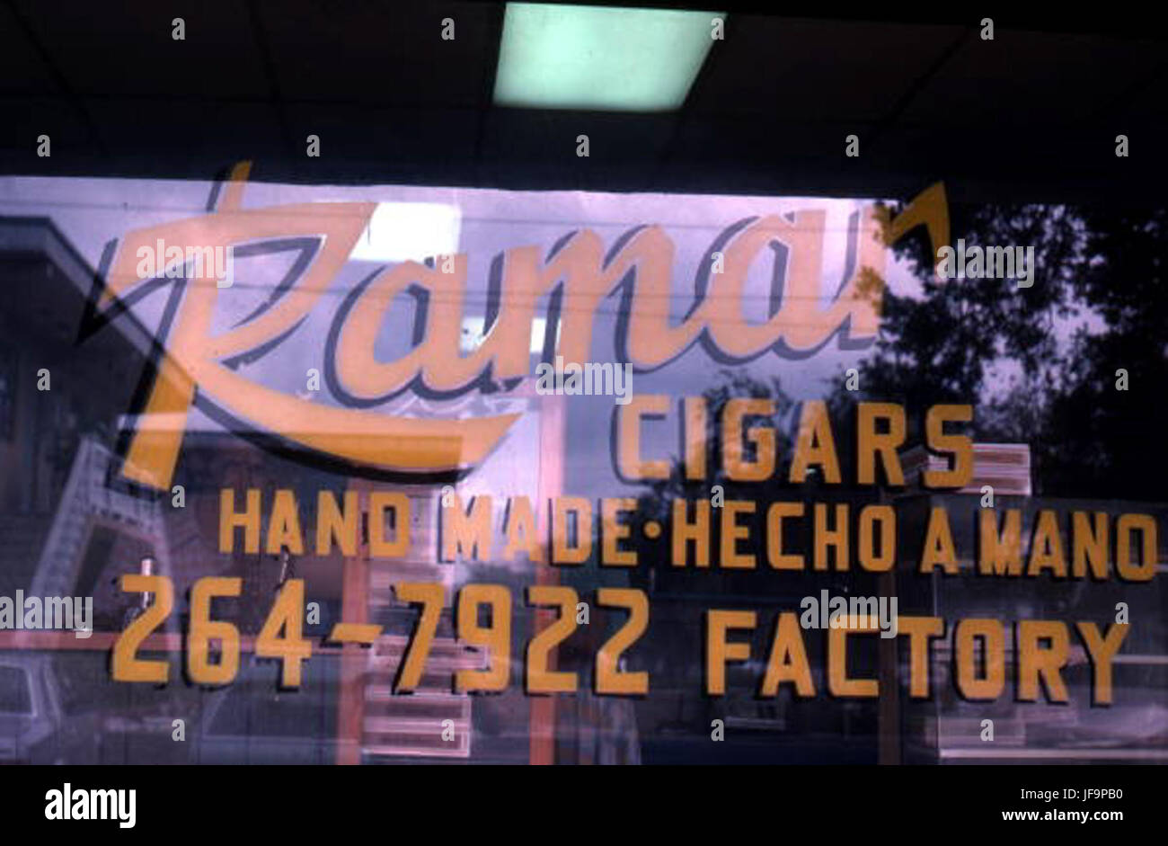 Ramar Cigars store window in Little Havana - Miami 35537969986 o Stock Photo