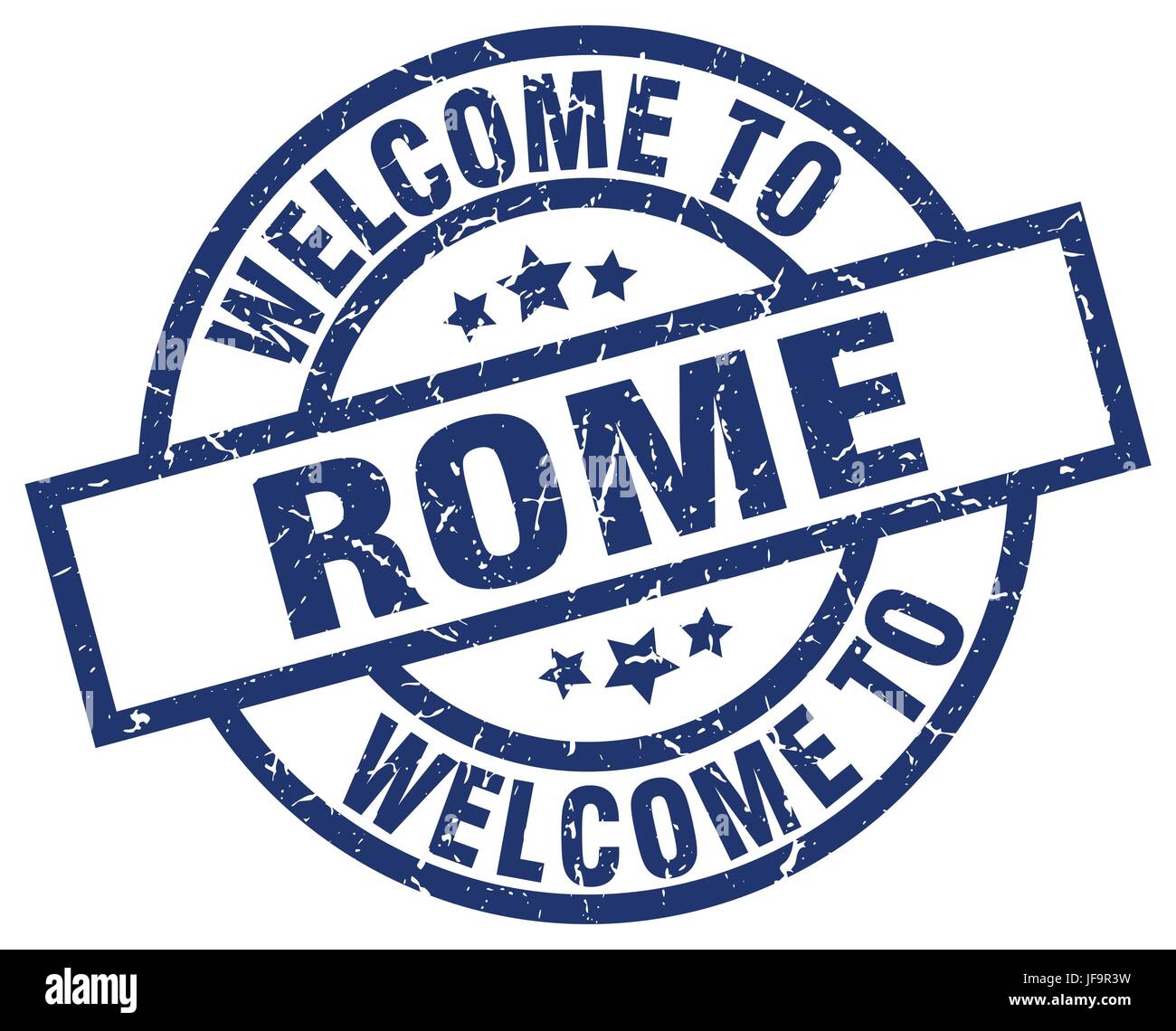 welcome to Rome blue stamp Stock Vector Image & Art - Alamy