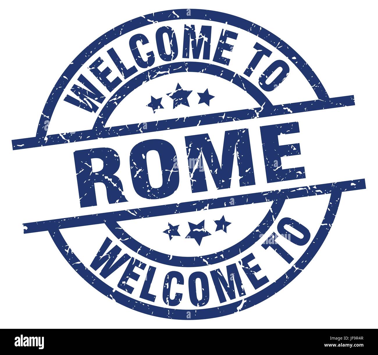 Welcome Beautiful Rome welcome to Rome blue stamp Stock Vector Image & Art - Alamy