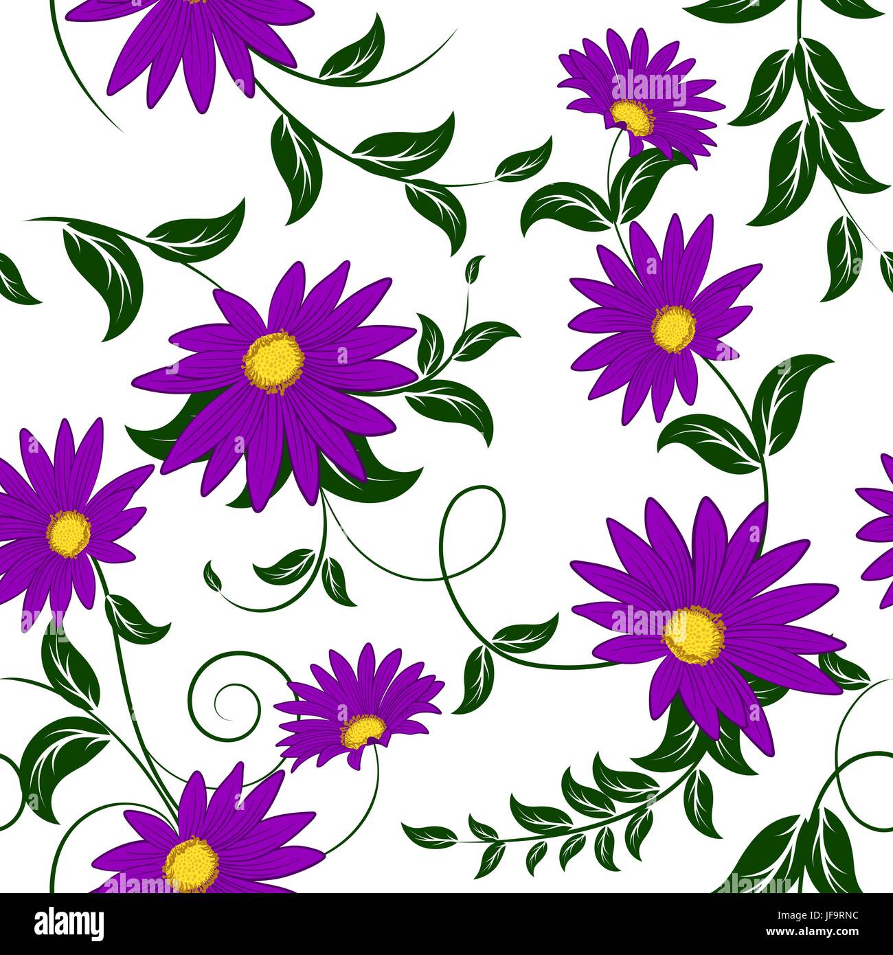 Seamless floral pattern Stock Vector Image & Art - Alamy