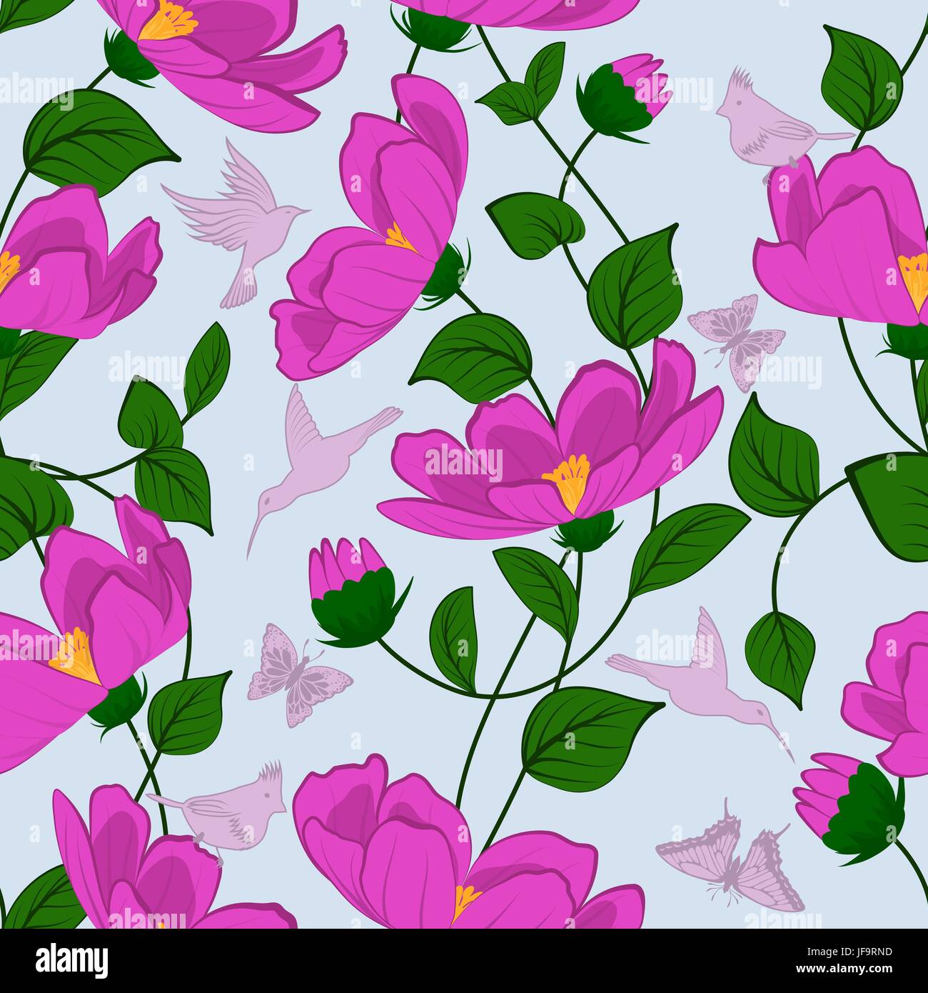 Seamless floral pattern Stock Vector Image & Art - Alamy