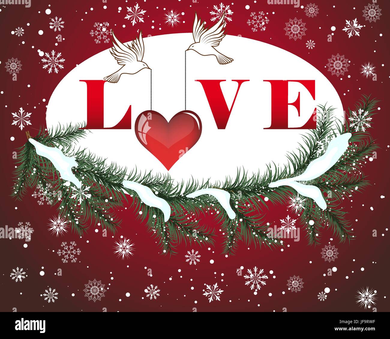 Valentines day illustration glossy Stock Vector Images - Alamy