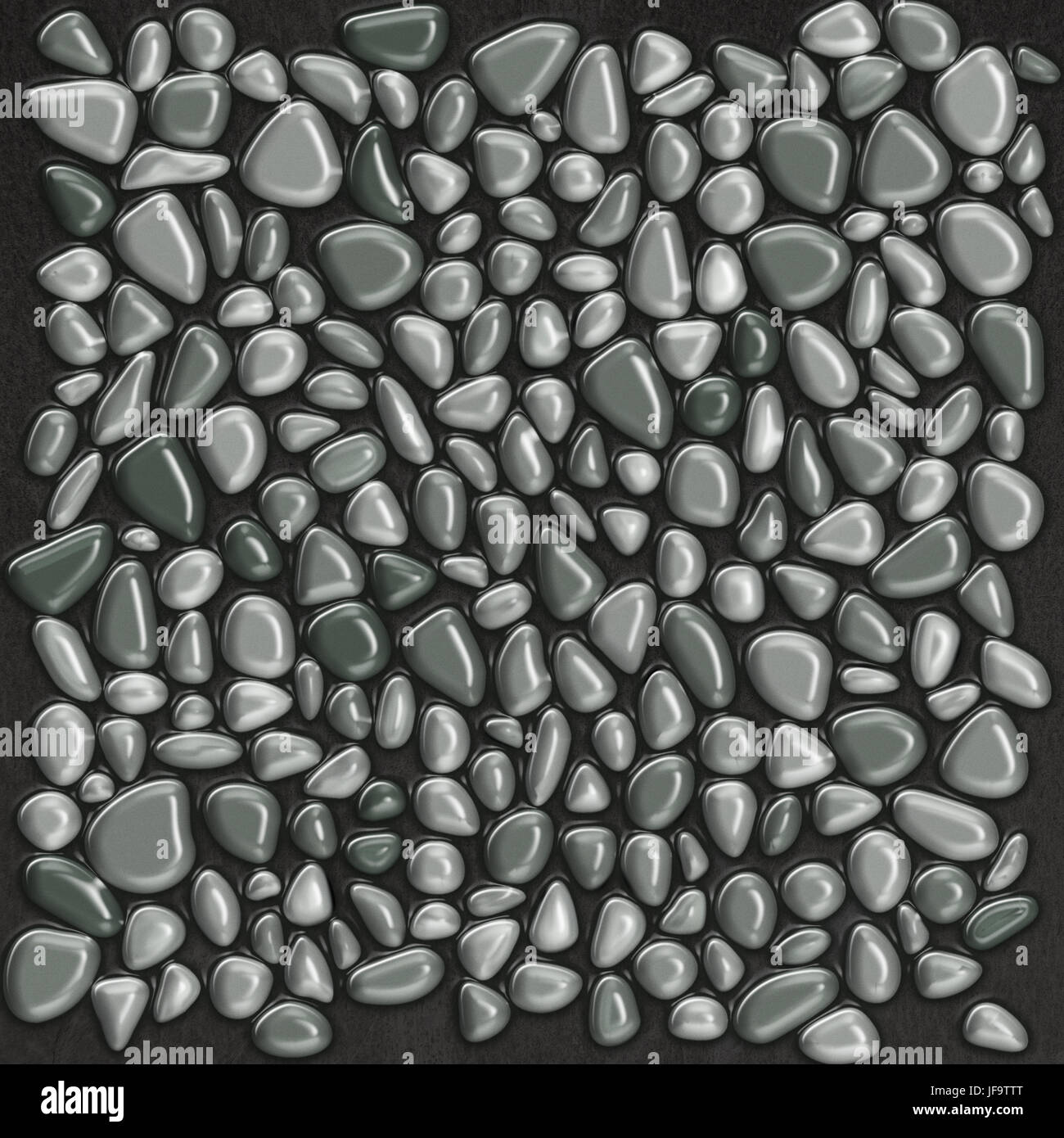 smith shinny grey stone wall floor art can be repeated as a pattern. Stock Photo