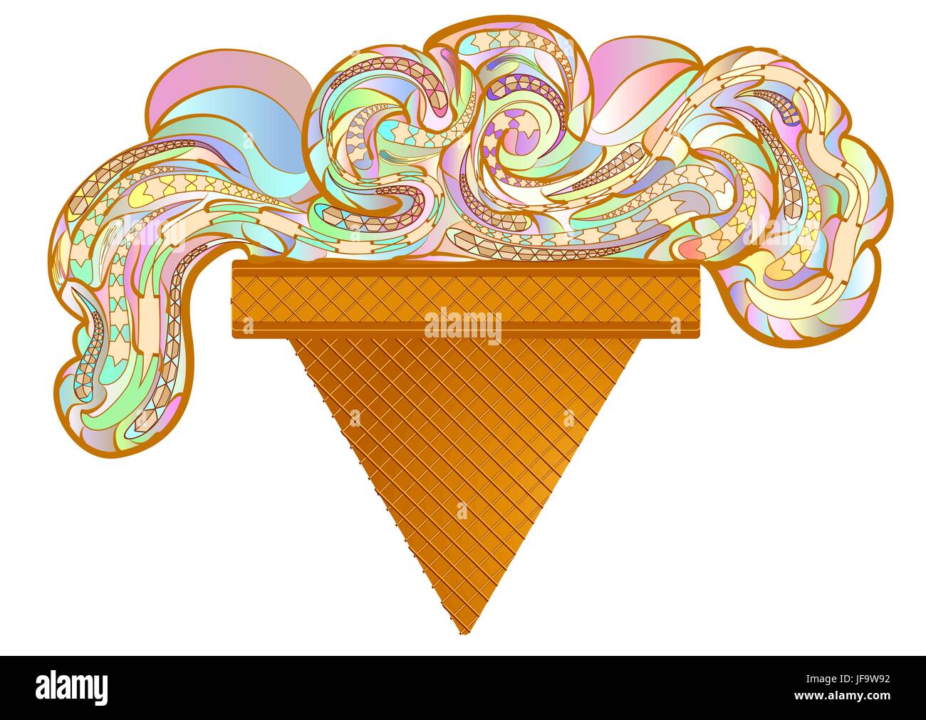 ice cream cone Stock Vector Image & Art - Alamy