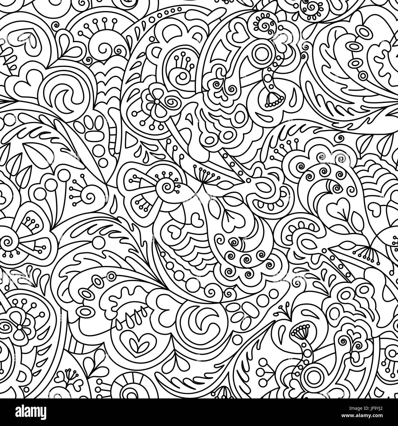 Flower zentangle art designs hi-res stock photography and images - Alamy