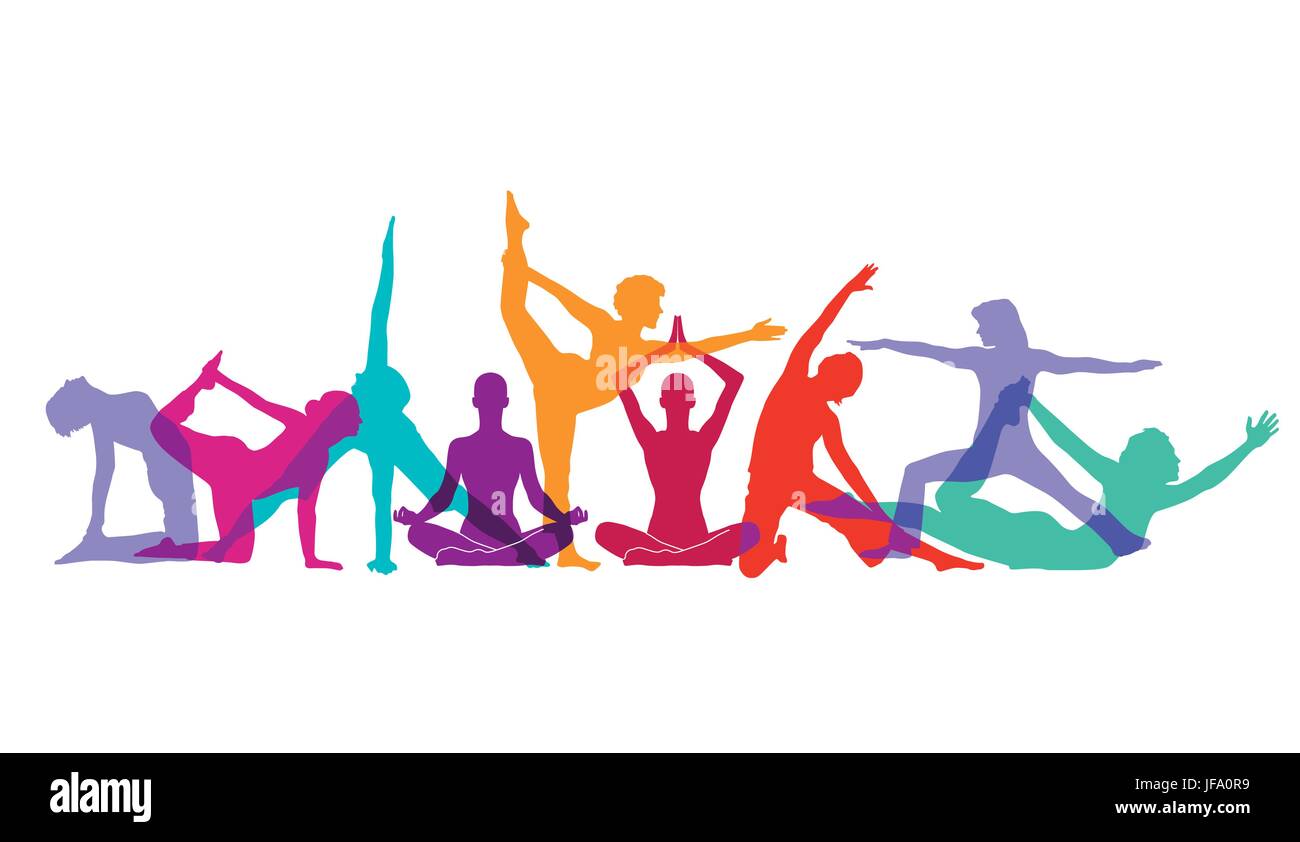 yoga and gymnastics poses Stock Vector Image & Art Alamy