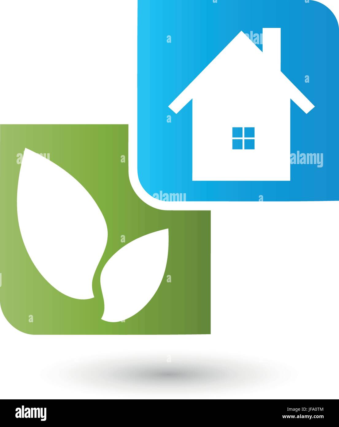 house and leaves logo,services Stock Vector Image & Art - Alamy