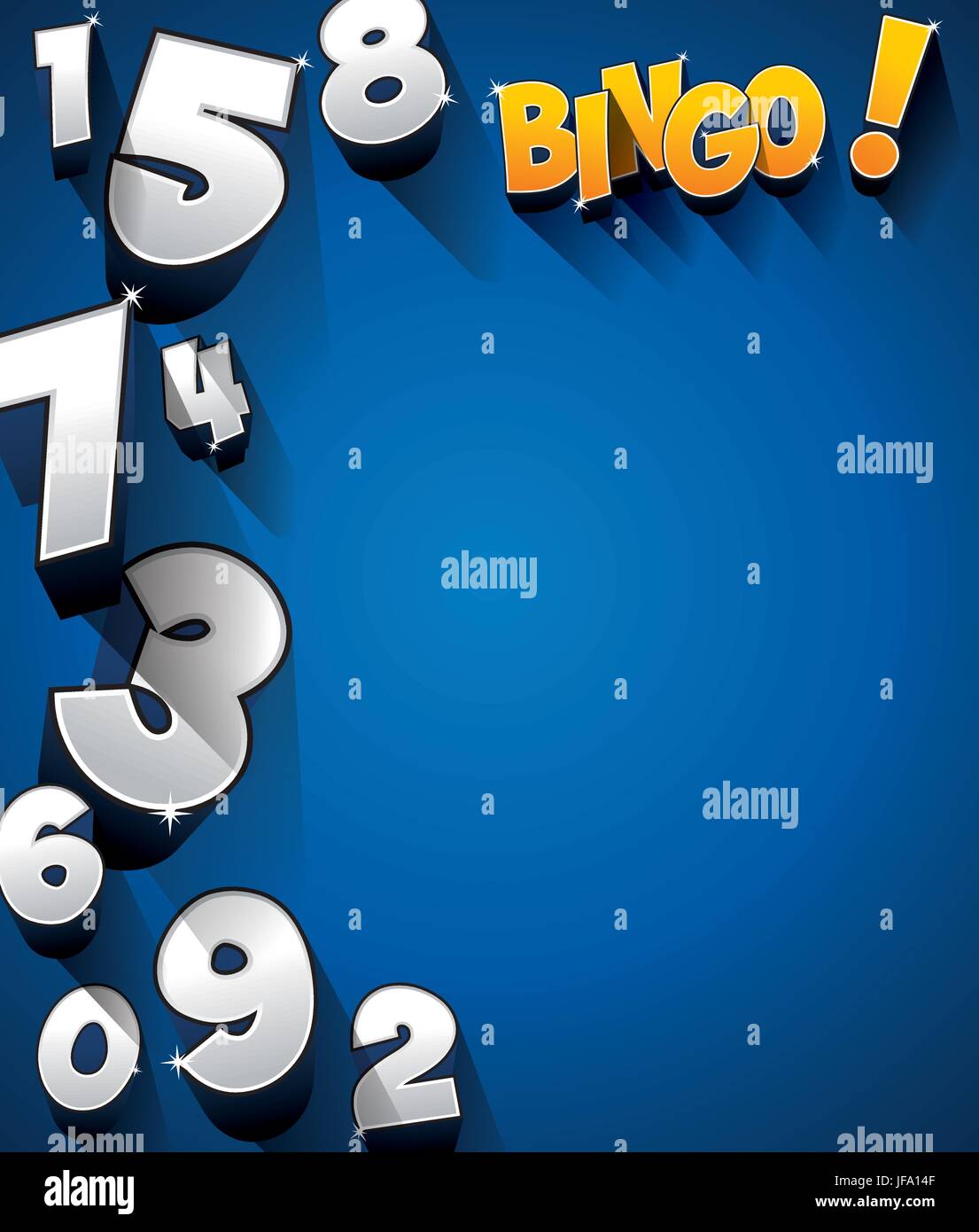 Creative Abstract Bingo Stock Vector