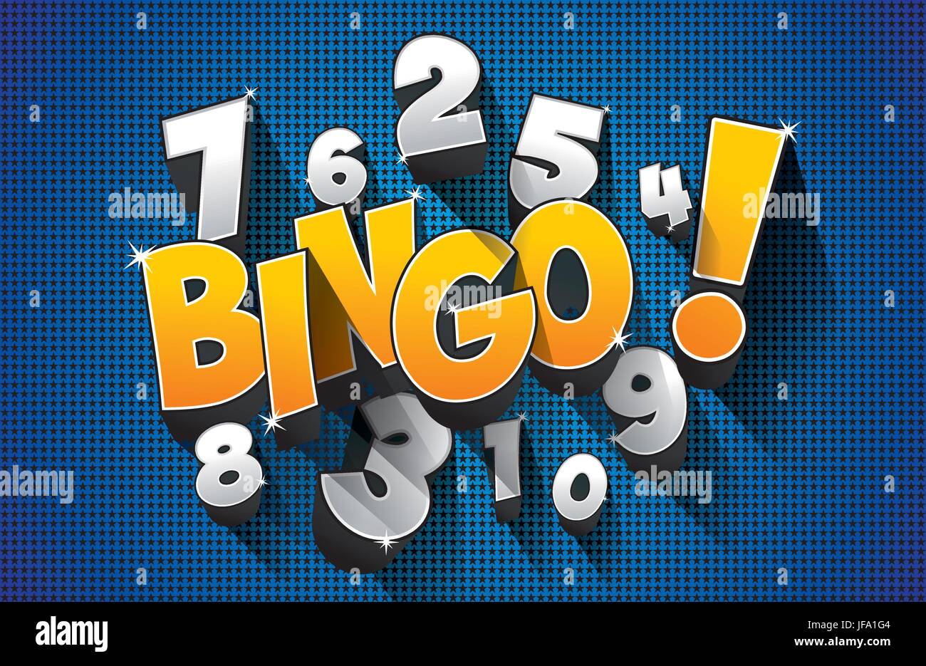 Bingo, Jackpot symbol Stock Vector