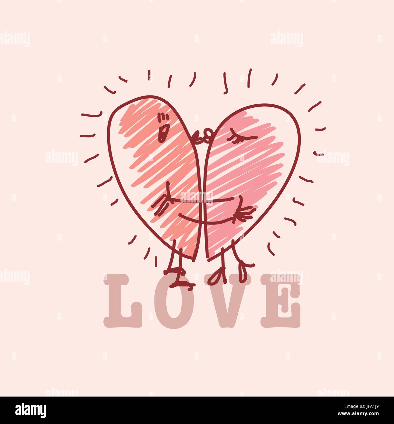 simple love card stock vector image & art - alamy