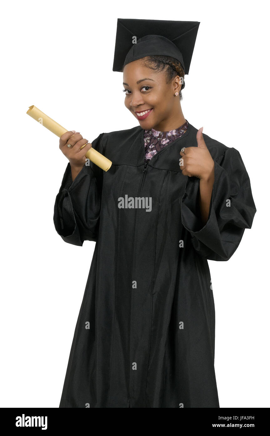 Black Woman Graduate Stock Photo - Alamy