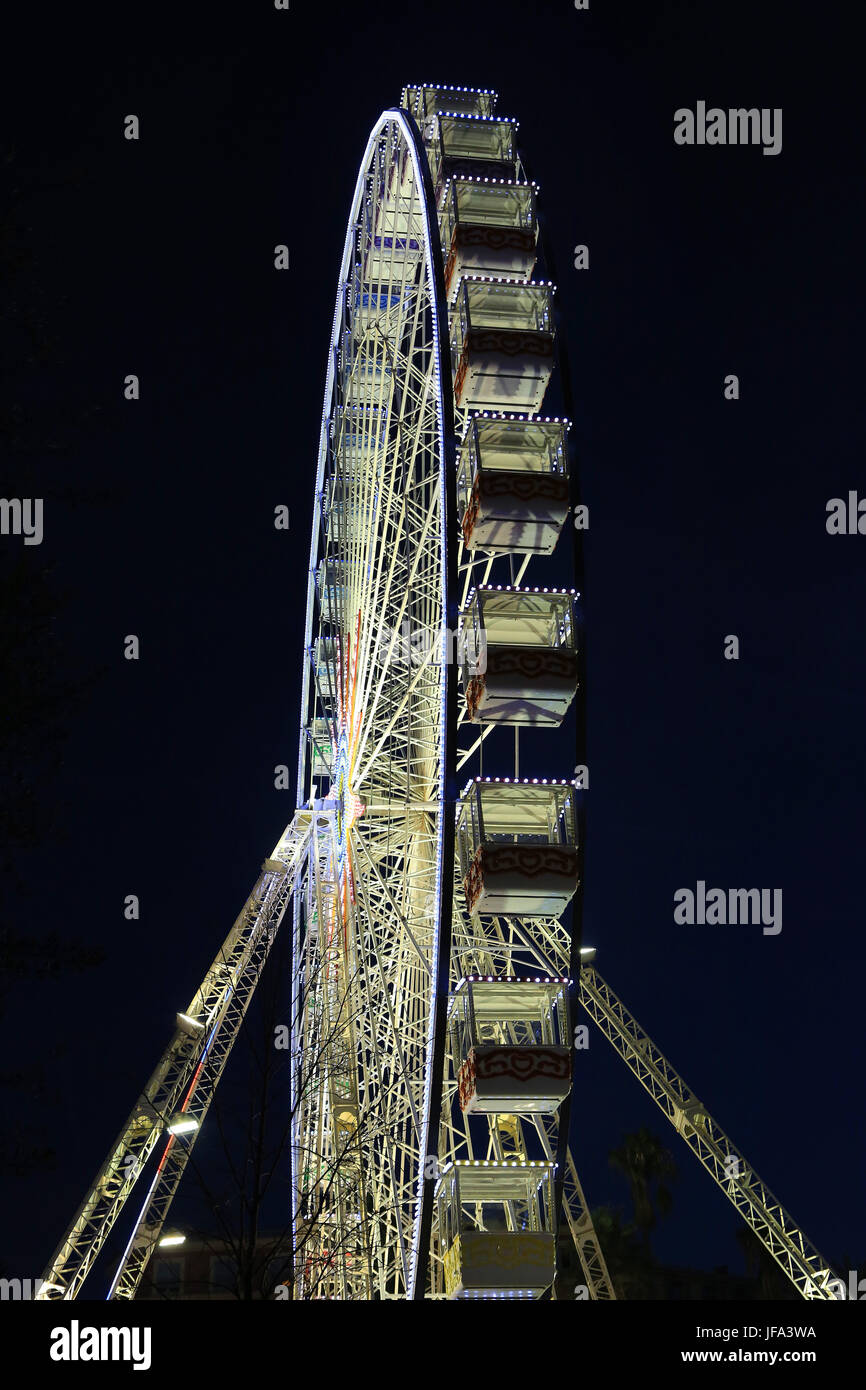 Ferris wheel in Nice Stock Photo
