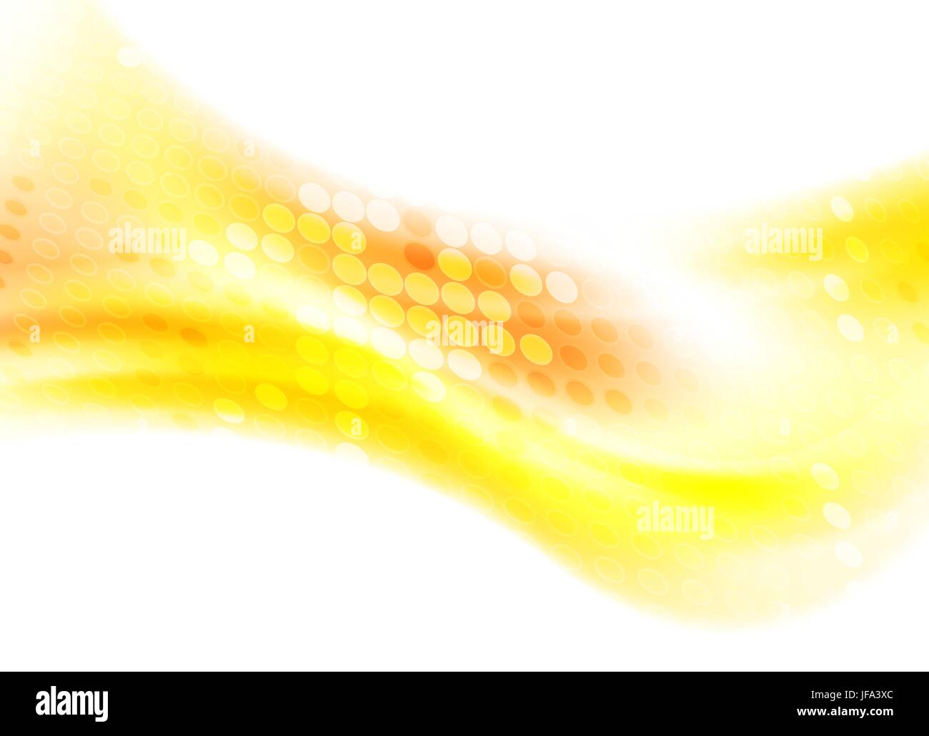 Abstract flowing yellow wavy graphic design Stock Photo