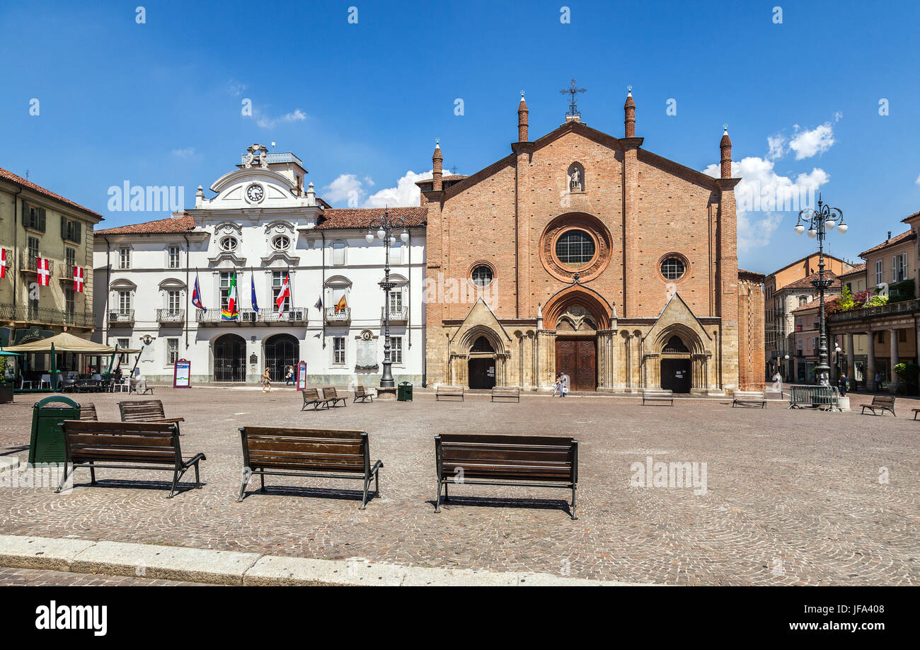 The Centre Of Asti. Italy Stock Photo