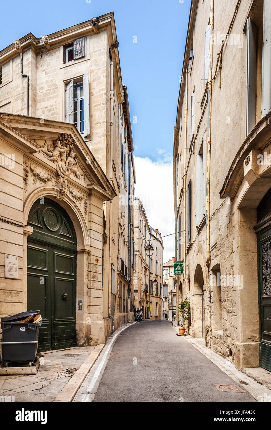Streets of Montpellier in a summer day Stock Photo - Alamy