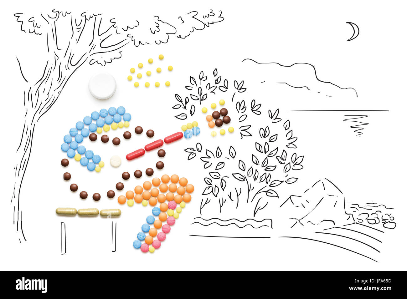 Drawing bacteria hi-res stock photography and images - Alamy