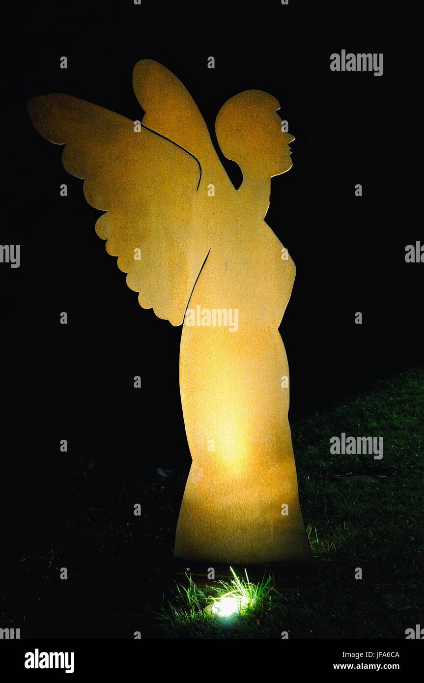 The illuminated angel Stock Photo - Alamy