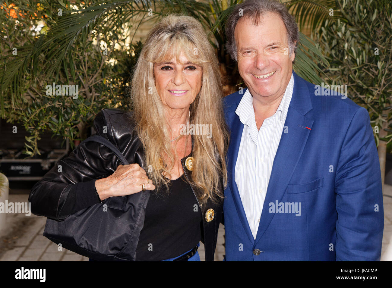 Paris, France. 29th June, 2017. Daniel Russo and his wife Lucie attend