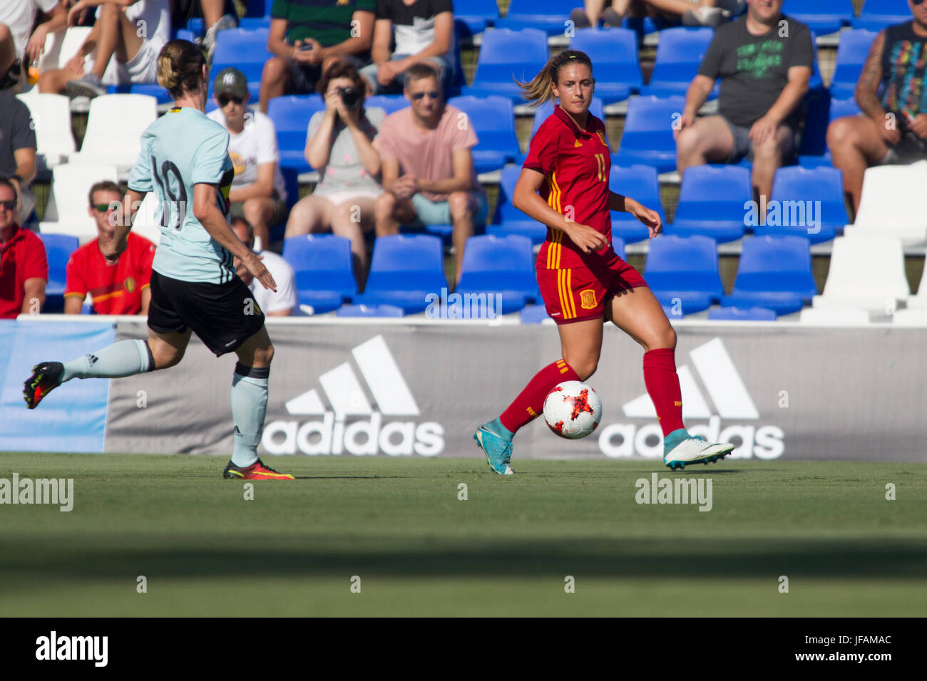 during a friendly match between the national women