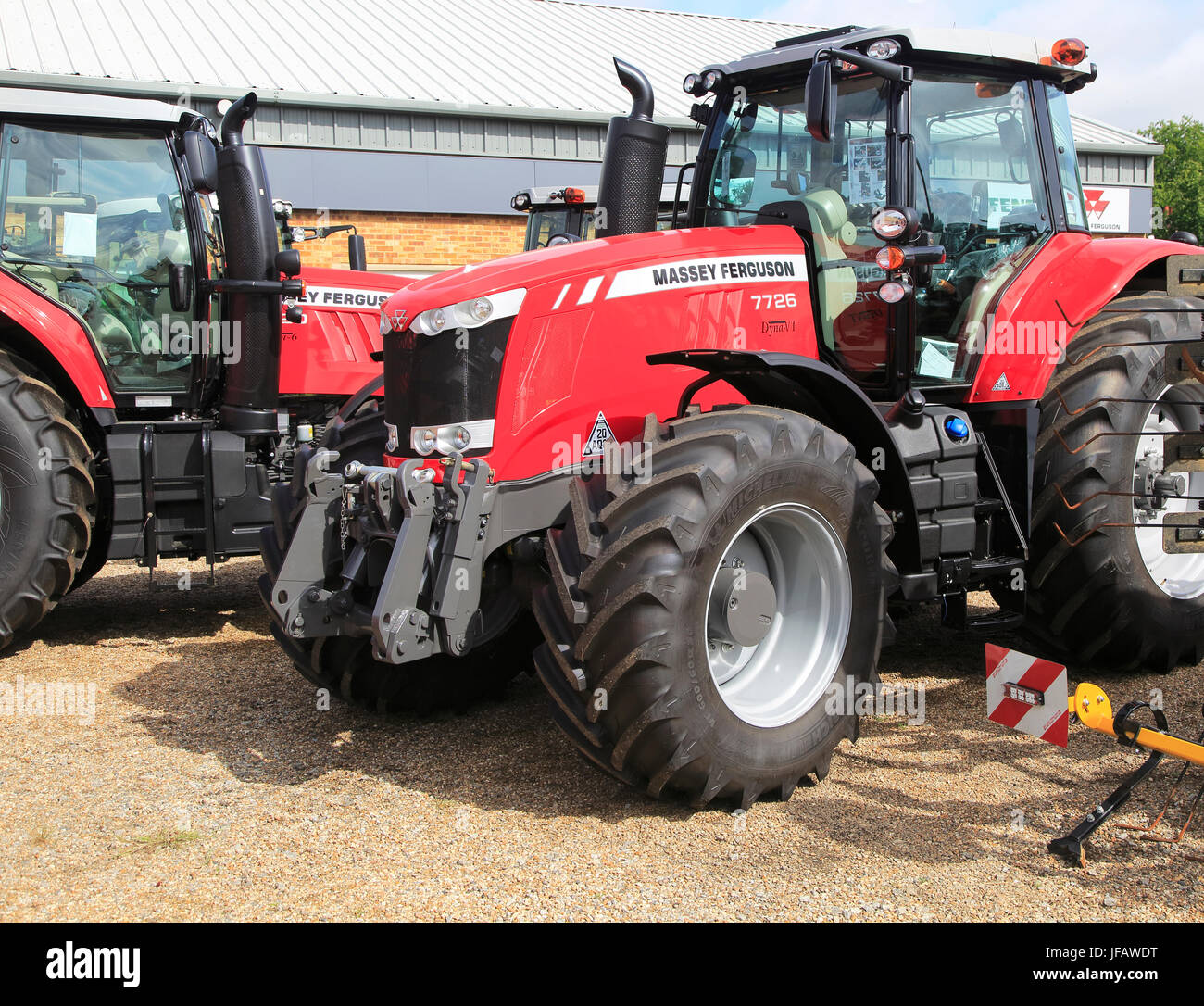Massey Ferguson 7726 red tractor on sale at Thurlow Nunn Standen sales