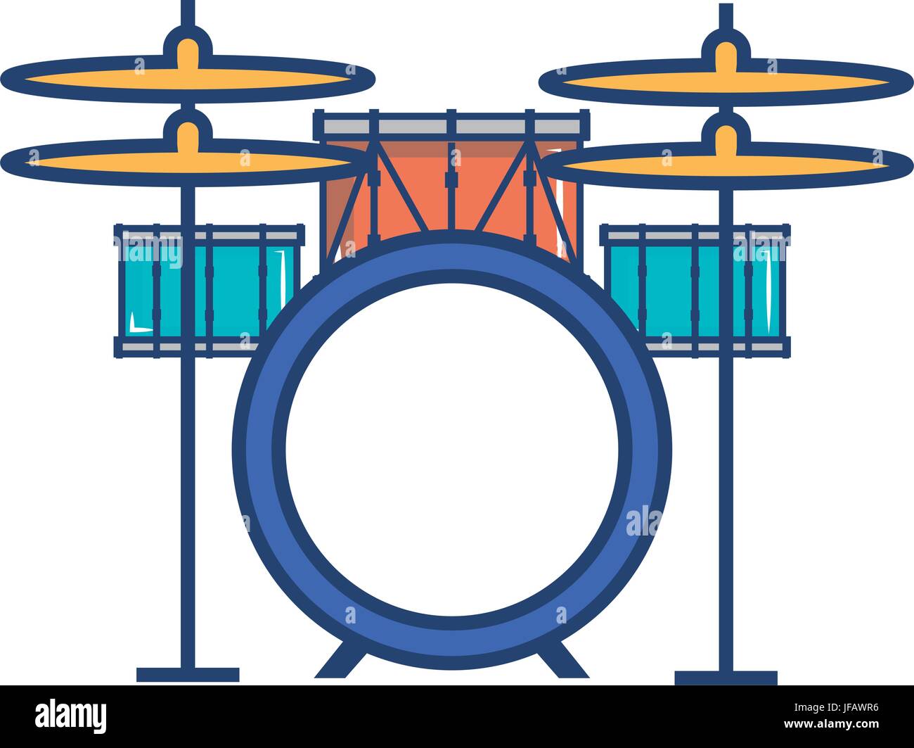 battery drums musical instrument vector illustration design Stock Vector  Image & Art - Alamy