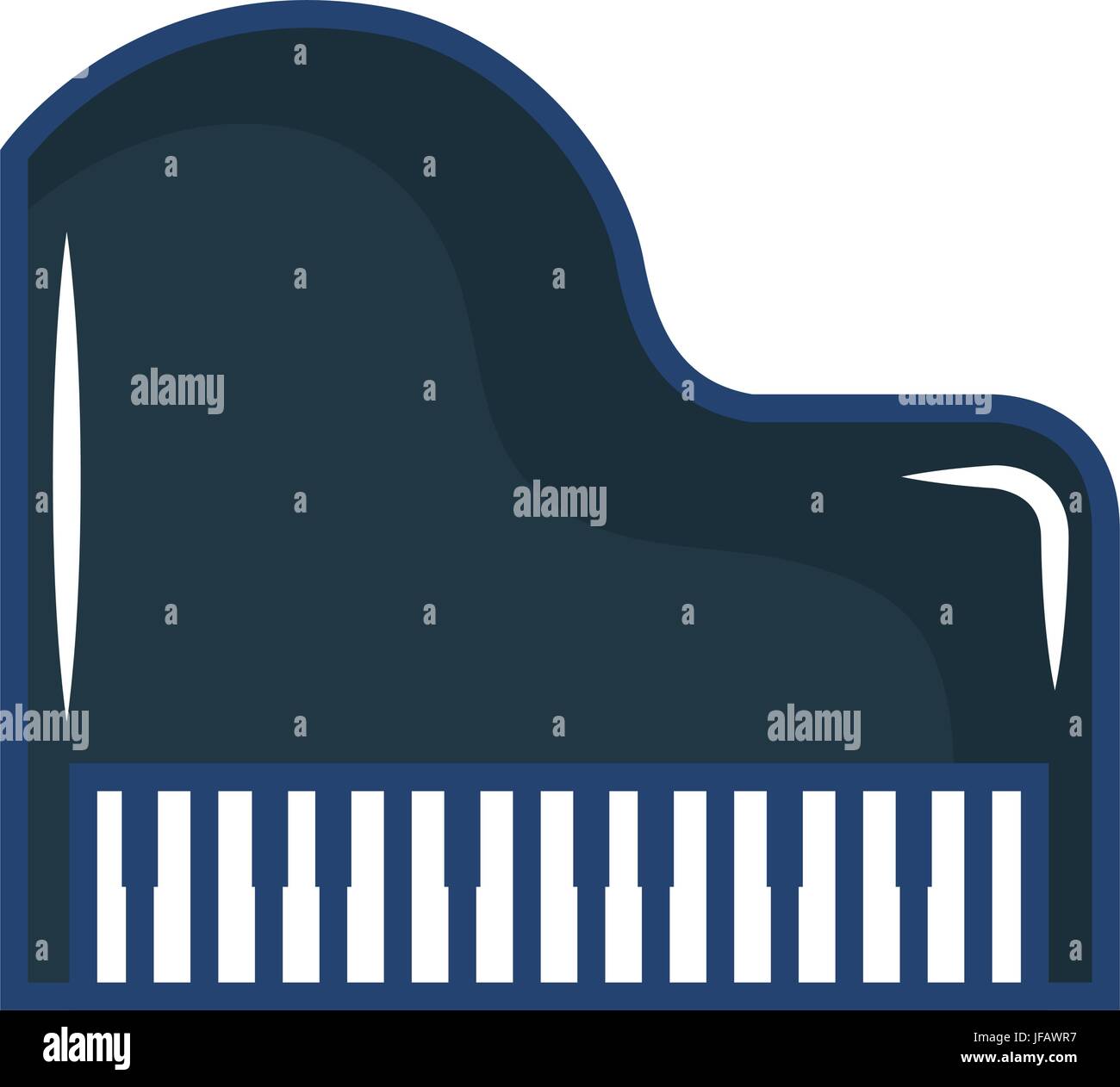 grand piano instrument musical vector illustration design Stock Vector ...