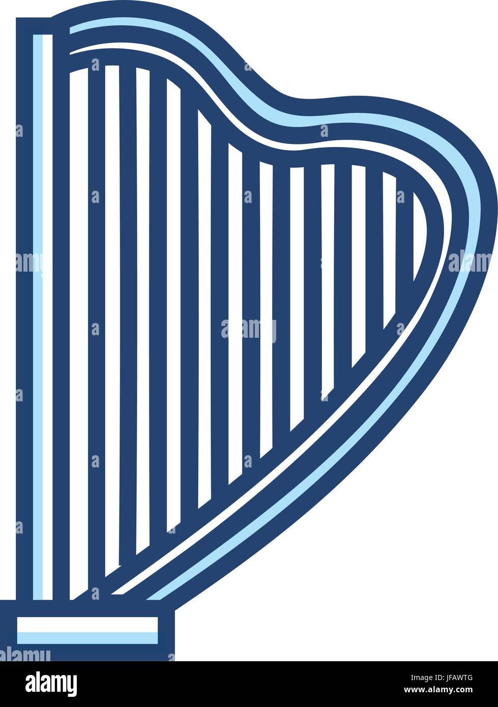 harp musical instrument icon vector illustration design Stock Vector ...