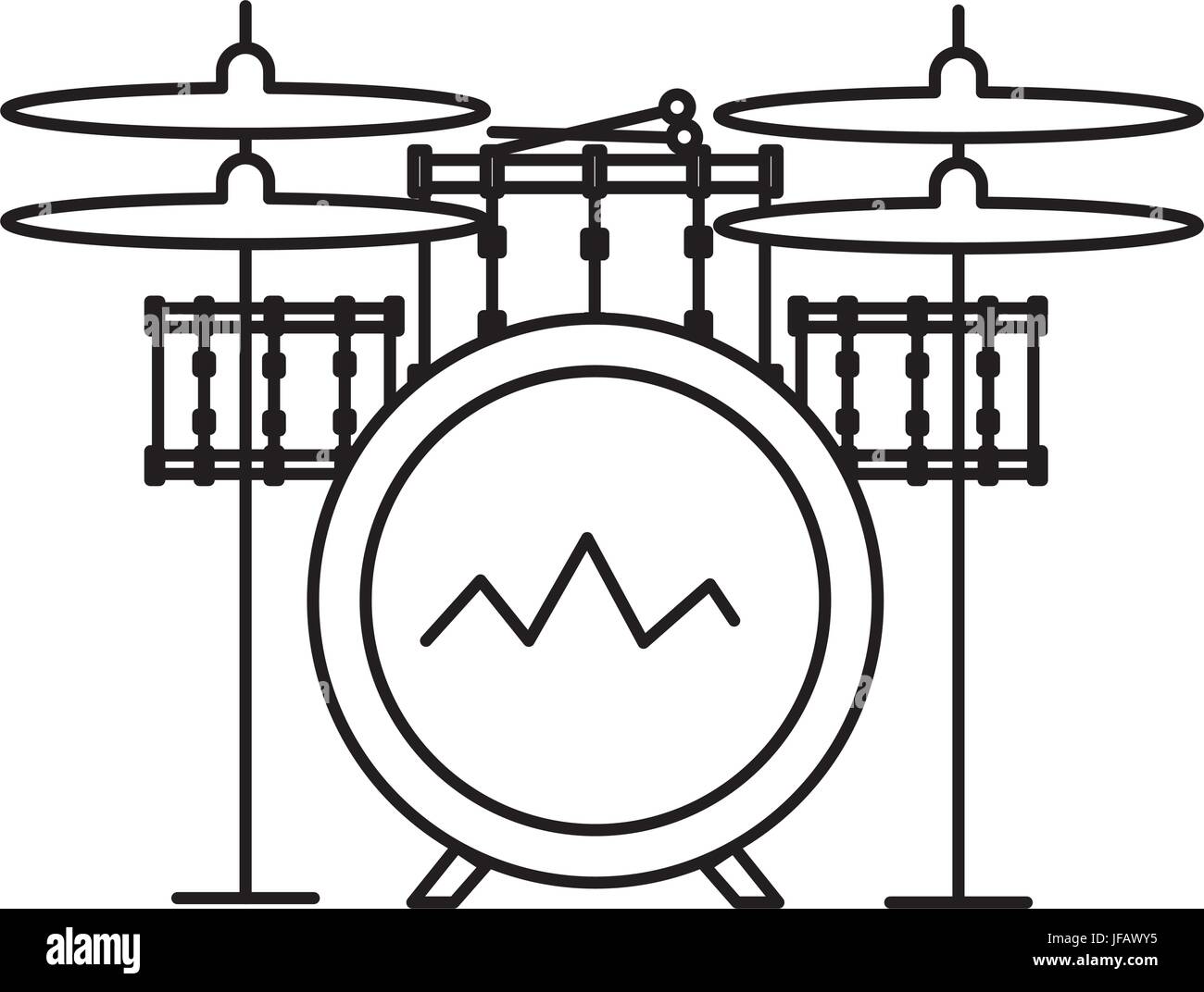 battery drums musical vector illustration design Stock Vector Image & Art - Alamy