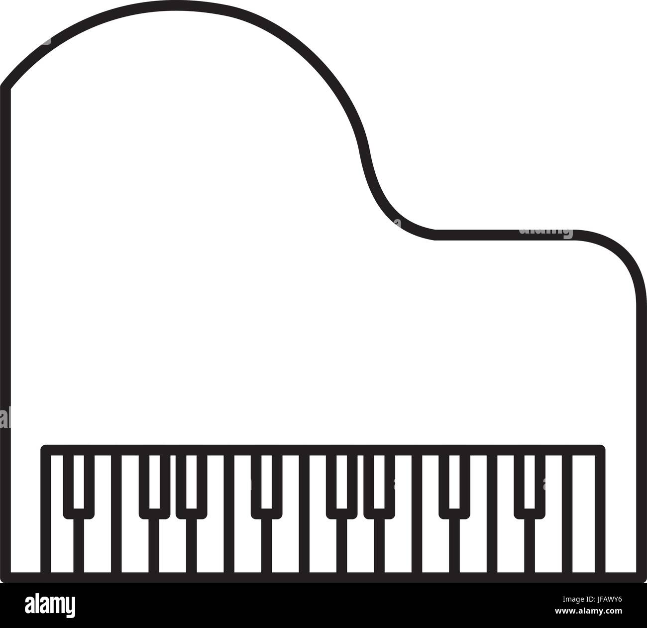 grand piano instrument musical vector illustration design Stock Vector ...