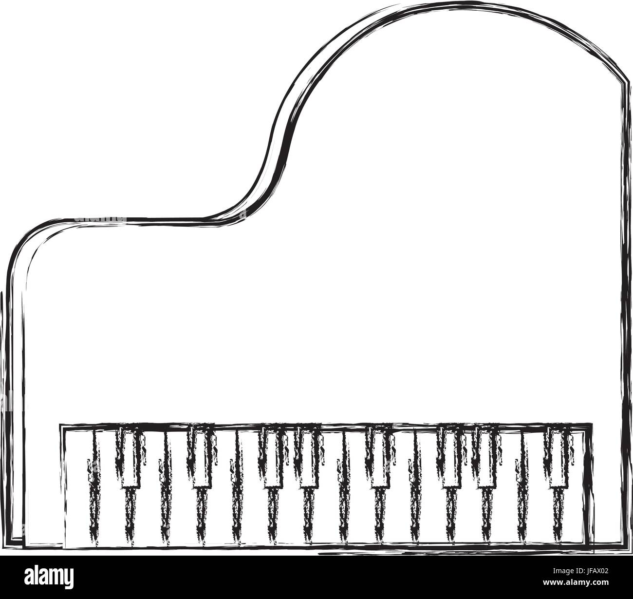 grand piano instrument musical vector illustration design Stock Vector ...