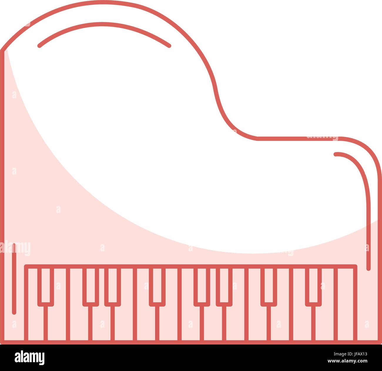 grand piano instrument musical vector illustration design Stock Vector ...