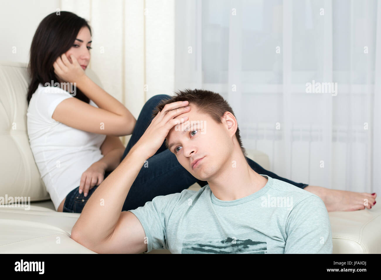 Sad couple family problems hi-res stock photography and images - Alamy