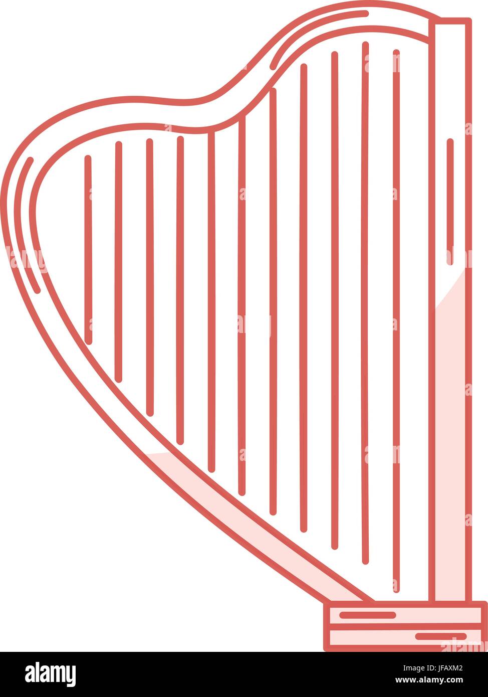 harp musical instrument icon vector illustration design Stock Vector ...