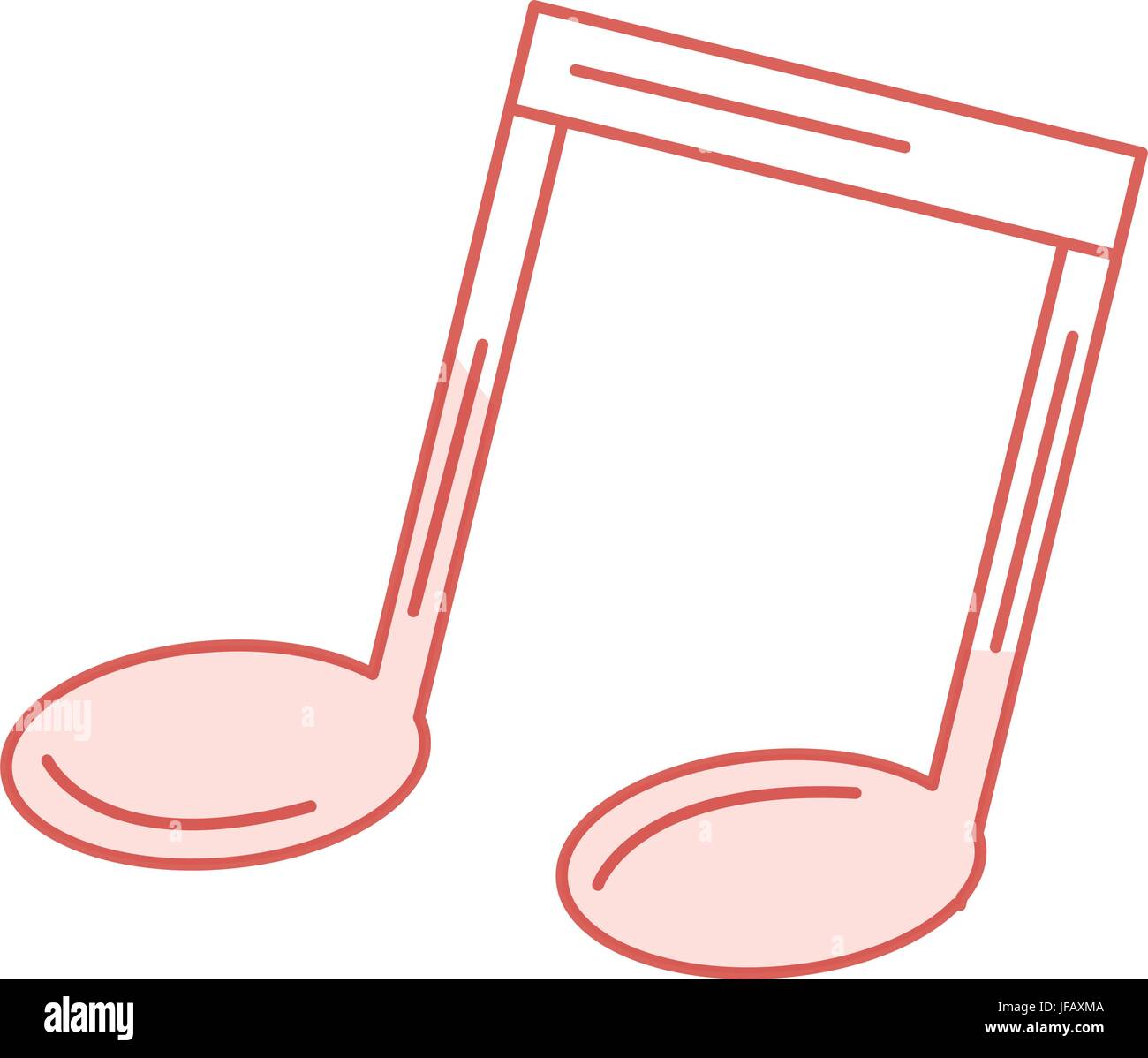 music note isolated icon vector illustration design Stock Vector Image ...