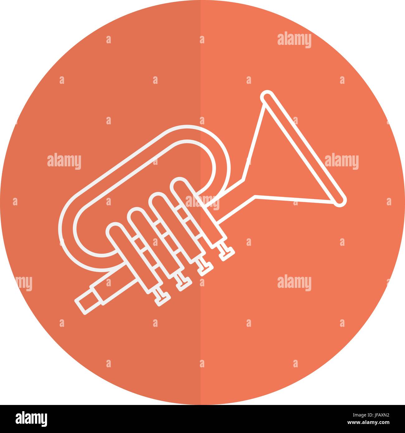 trumpet musical instrument icon vector illustration design Stock Vector ...
