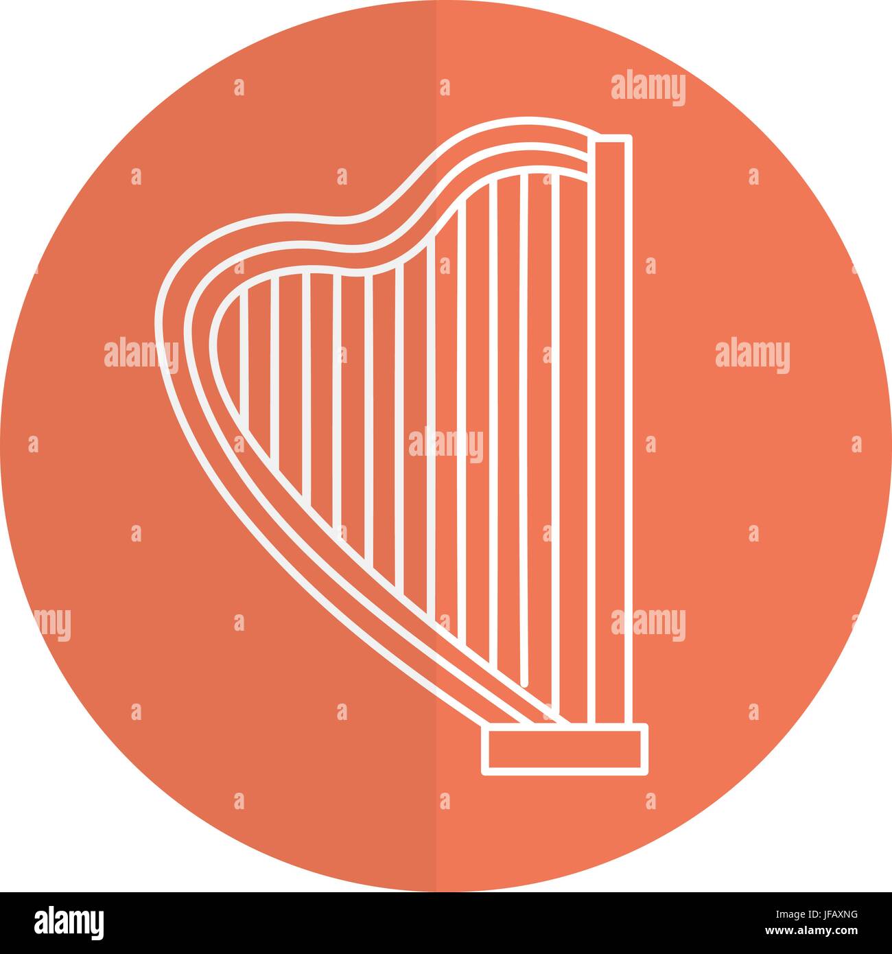 harp musical instrument icon vector illustration design Stock Vector ...
