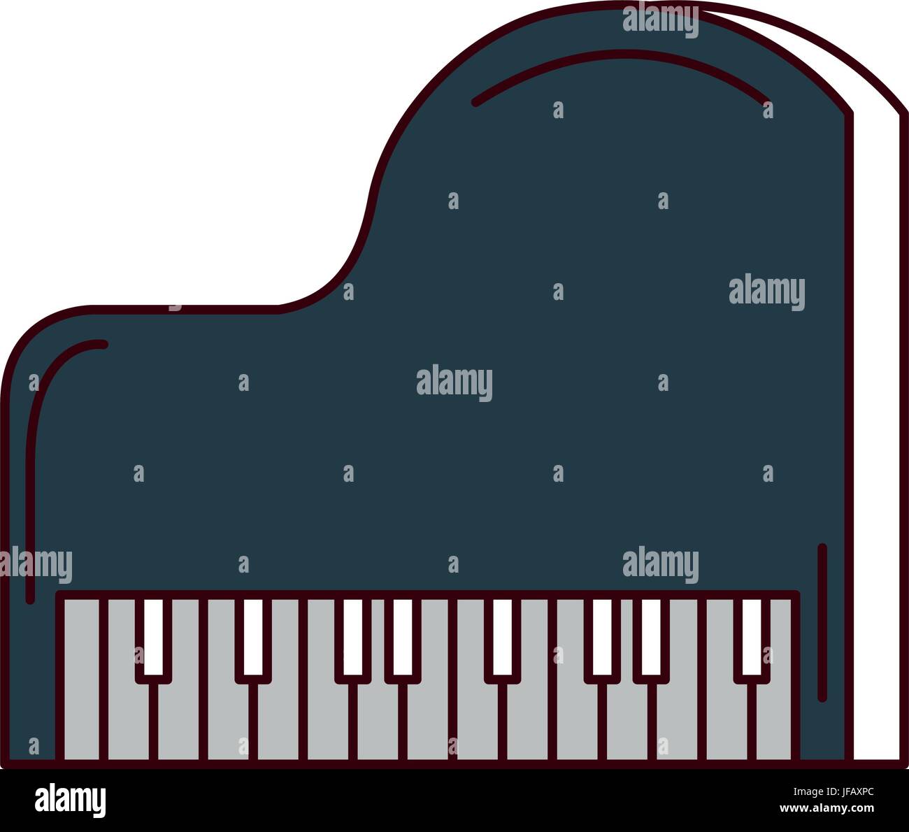 grand piano instrument musical vector illustration design Stock Vector ...