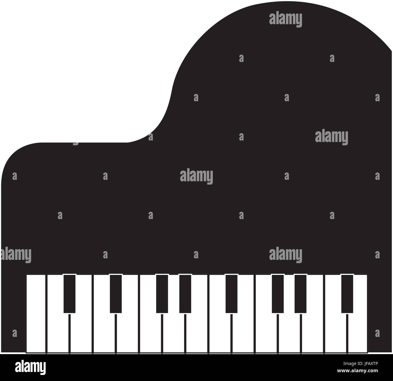 grand piano instrument musical vector illustration design Stock Vector ...