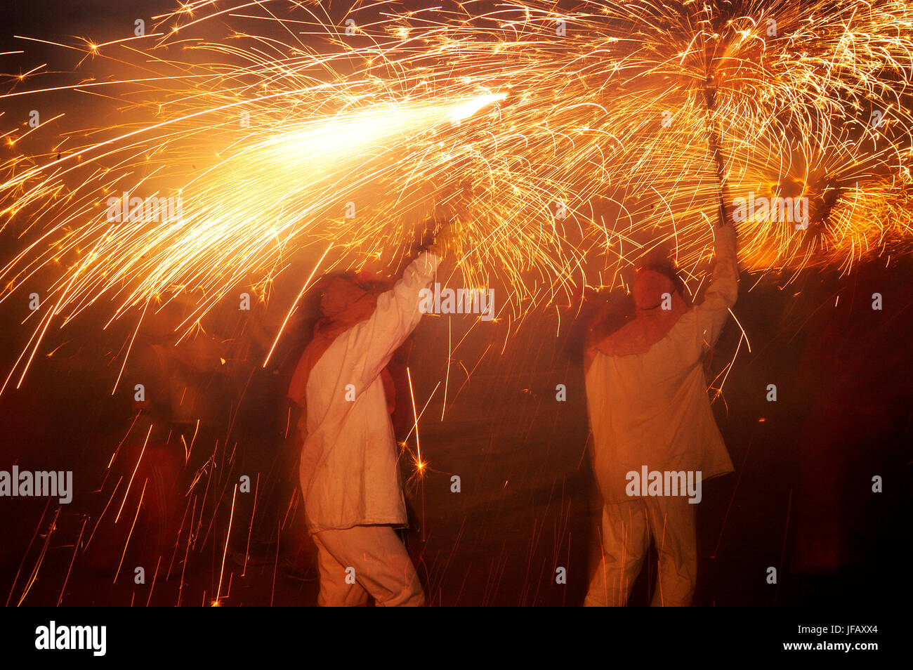 correfoc in Catalonia Stock Photo - Alamy