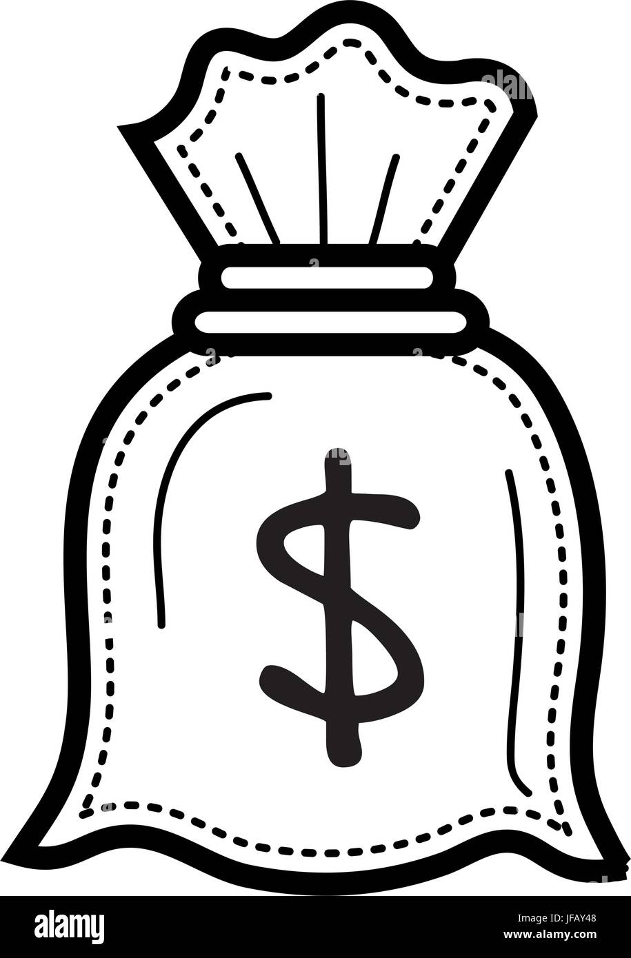 money bag isolated icon vector illustration design Stock Vector Image ...
