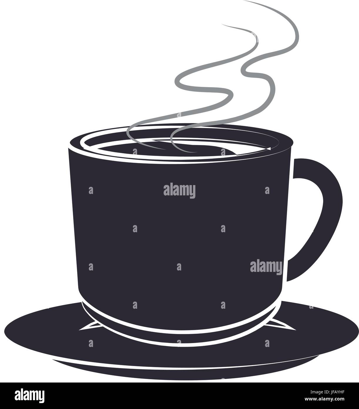 coffee mug icon over white background vector illustration Stock Vector ...