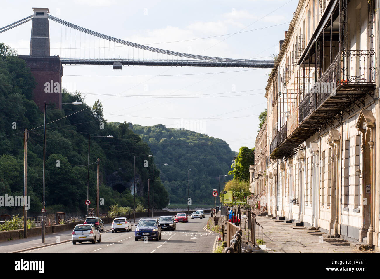 Clifton Suspension Bridge, Bristol, viewed from terraces of